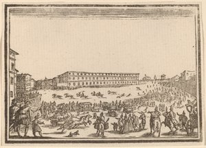 Piazza Porta al Pratolla tekijältä Edouard Eckman after Jacques Callot