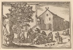 Taverna tekijältä Edouard Eckman after Jacques Callot