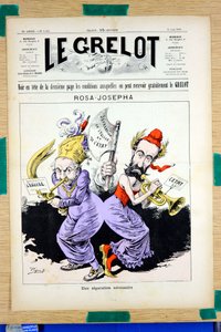 Kansi "" Le Grelot"", numero 1054, satiirinen väreissä