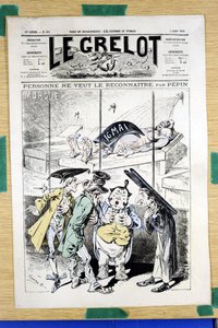 Kansi "" Le Grelot"", numero 360, Satirical in Colors tekijältä Edouard Guillaumin Pepin