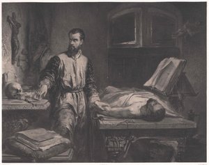 Andrew Vesalius tekijältä Edouard Jean Conrad (after) Hamman