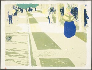 The Avenue, levy kaksi sarjasta Landscapes and Interiors (Maisemat ja sisätilat). tekijältä Édouard Jean Vuillard