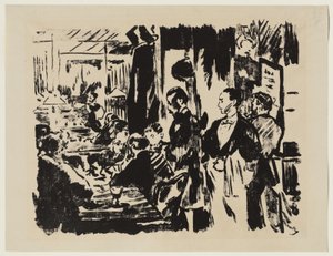 Kahvilassa tekijältä Édouard Manet
