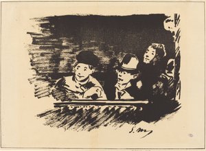 Au Paradis (parvekkeella) tekijältä Édouard Manet