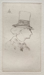 Baudelaire profiilissa. tekijältä Édouard Manet