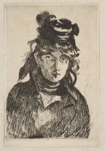 Berthe Morisot, 1872. tekijältä Édouard Manet