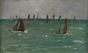 Veneitä Berck-sur-Merissä, 1873. tekijältä Édouard Manet