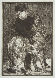 Poika ja koira, 1862. tekijältä Édouard Manet