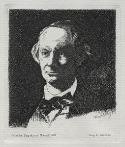 Charles Baudelaire, 1869. tekijältä Édouard Manet