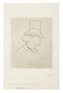 Charles Baudelaire, profiilissa II tekijältä Édouard Manet