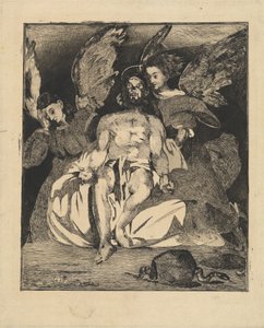 Kuollut Kristus enkelien kanssa Christ aux anges, 18661867. tekijältä Édouard Manet