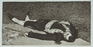 Kuollut Toreador, 1867-68. tekijältä Édouard Manet