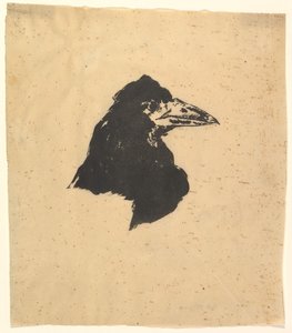 Suunnitteli Edgar Allan Poen korppi julisteen ja kannen, 1875. tekijältä Édouard Manet