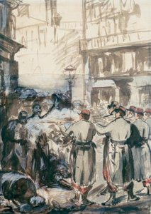 Die Barrikade tekijältä Édouard Manet