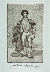 Don Mariano Camprubi Le Baïlarin, 1862-63. tekijältä Édouard Manet