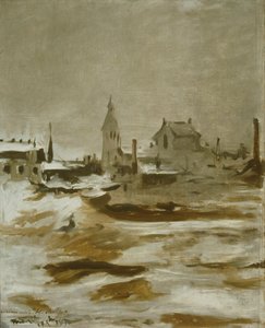"Lumivaikutus Petit-Montrougessa", 1870 tekijältä Édouard Manet