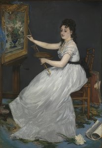 Eva Gonzalès. 1870 tekijältä Édouard Manet