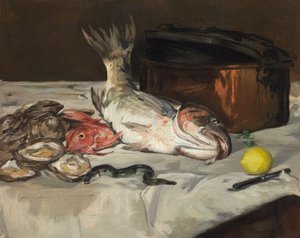 Peix (natura morta) finlandès tekijältä Édouard Manet