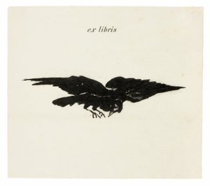 Lentävä korppi: ex libris, Korppi (Le Corbeau) tekijältä Édouard Manet