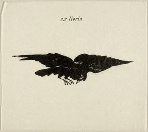Lentävä korppi: ex libris, Korppi (Le Corbeau) tekijältä Édouard Manet