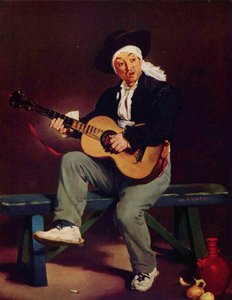 Ranska: Le Chanteur espagnol Espanjalainen laulaja tekijältä Édouard Manet