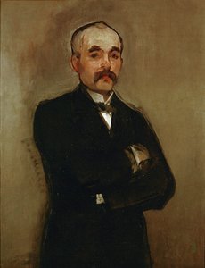 Georges Clemenceau ... (öljy kankaalle) tekijältä Édouard Manet