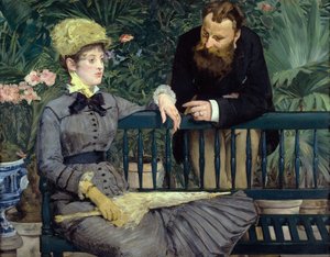 Kasvihuoneessa tekijältä Édouard Manet