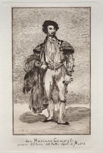 Tanssija (Don Mariano Camprubi) tekijältä Édouard Manet