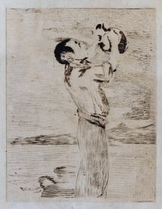 Vedenjuomari (etsaus ja kuivakärki) tekijältä Édouard Manet