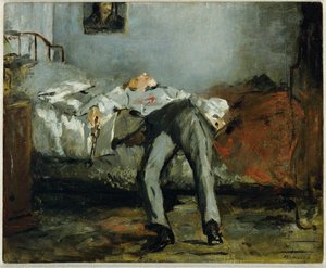 Itsemurha ... (öljy kankaalle) tekijältä Édouard Manet