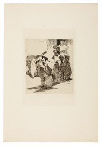 Jono lihakaupan edessä tekijältä Édouard Manet