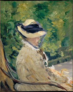 Madame Manet (Suzanne Leenhoff, 1829-1906) Bellevuessa tekijältä Édouard Manet