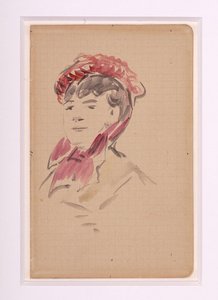 Manet - Isabelle Lemonnierin muotokuva, noin 1880. tekijältä Édouard Manet