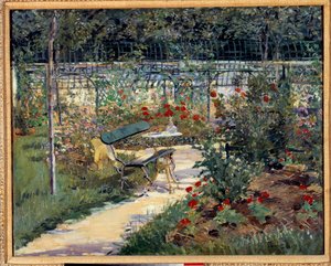 Oma puutarha, penkki. Edouard Manet