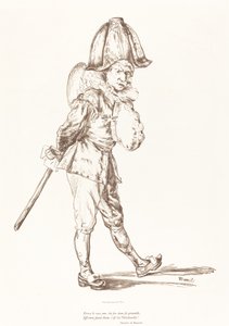 Punchinello, 1874. tekijältä Édouard Manet