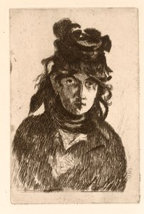 Berthe Morisotin muotokuva tekijältä Édouard Manet