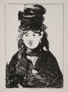 Berthe Morisotin muotokuva tekijältä Édouard Manet
