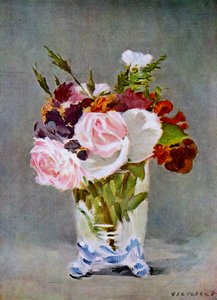 Asetelma kukkien kanssa, 1882. tekijältä Édouard Manet