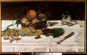 Asetelma, hedelmiä pöydällä Edouard Manet