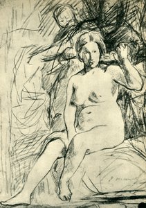 Tutkimus istuvasta alastomasta La Toilettesta, 1858-1860, 1943.
