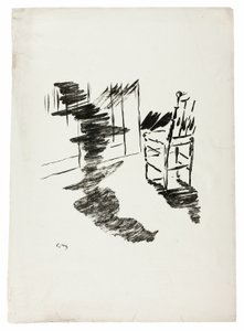 Tuoli ("Se varjo, joka kelluu lattialla..."), Korppi (Le Corbeau) tekijältä Édouard Manet