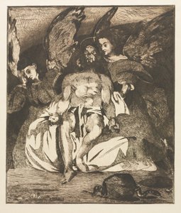 Kuollut Kristus enkelien kanssa tekijältä Édouard Manet