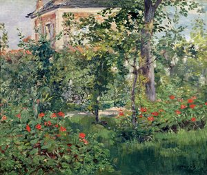 Bellevuen puutarha, 1880 tekijältä Édouard Manet