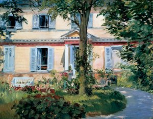 House at Rueil, 1882 tekijältä Édouard Manet