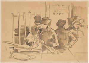 Rautatieravintola, n. 1879. tekijältä Édouard Manet
