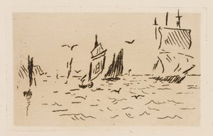 Meri, levy 7, Le Fleuve -teoksesta tekijältä Édouard Manet