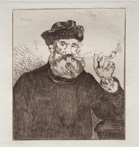 Tupakoitsija tekijältä Édouard Manet