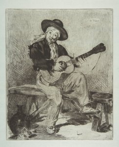 Espanjalainen laulaja Le Guitarrero, 1861-62. tekijältä Édouard Manet