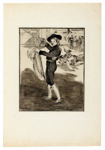 Victorine Meurent "Espadan" asussa tekijältä Édouard Manet