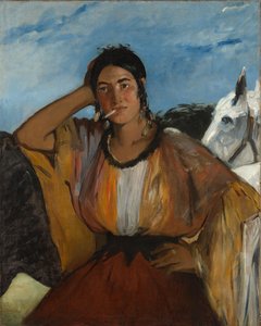 Nainen ja savuke tekijältä Édouard Manet